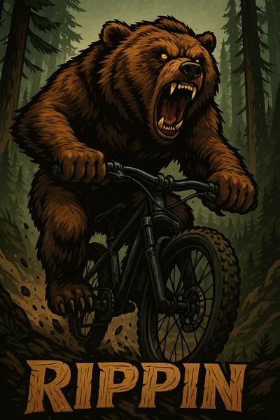 Grizzly Bear Rippin Hoodie